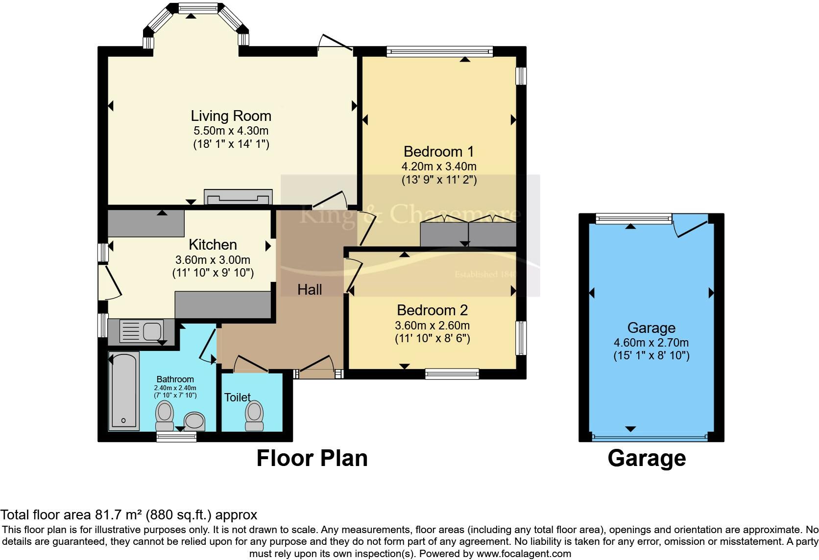 2 bed Detached Bungalow