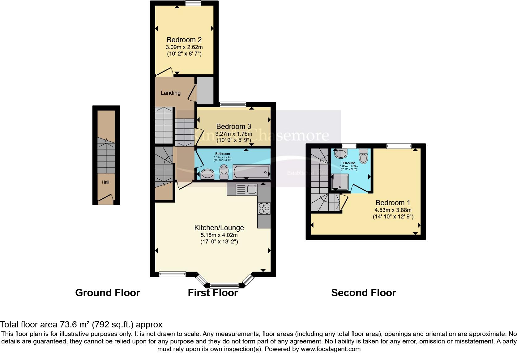 3 bed Maisonette