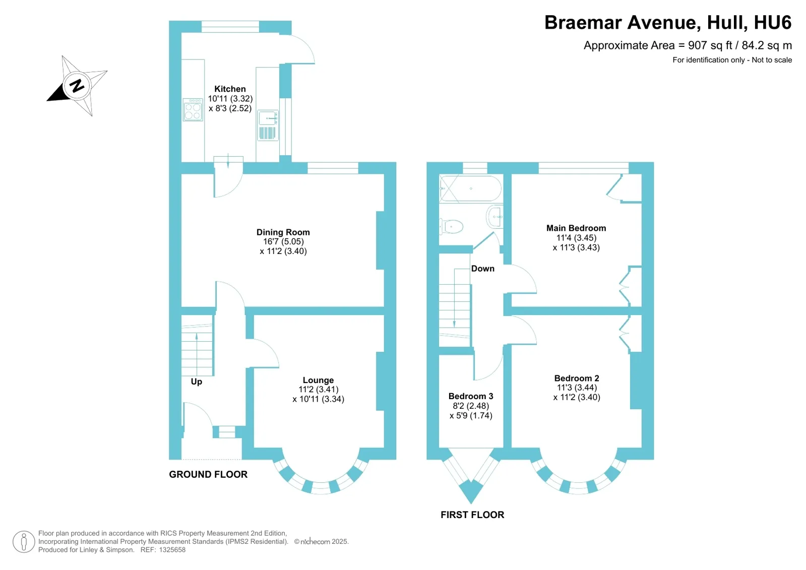 3 bed End of Terrace