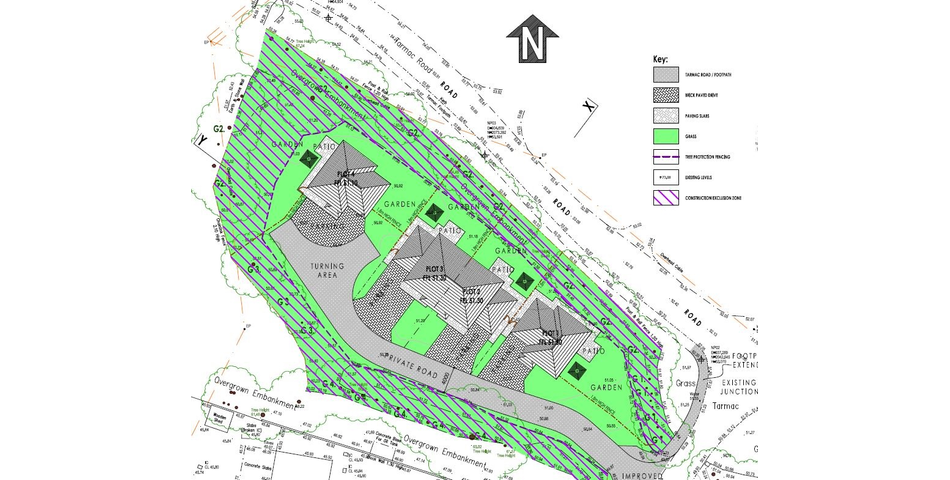 Land with expired conditional consent for four properties