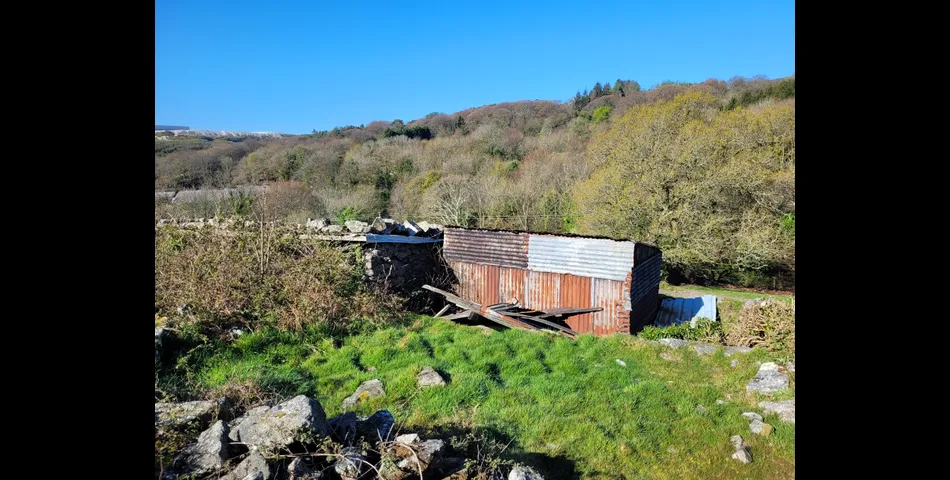 3 Acres of Land with Stone Building & Metal Shelter