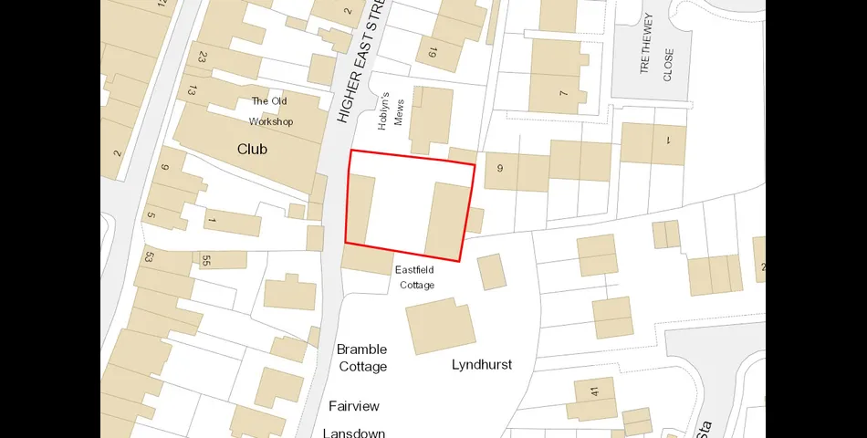 A development site in the heart of St Columb Major