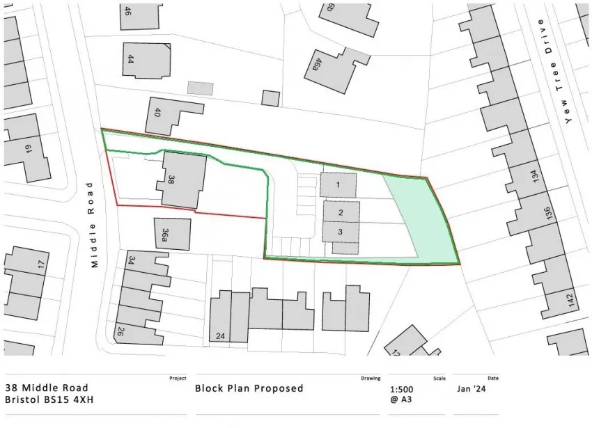 Land rear of 38,
                                Middle Road, Kingswood,
                                Bristol, BS15 4XH