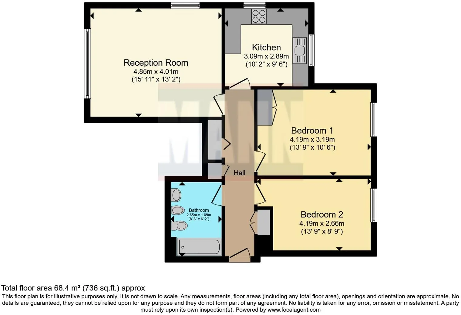 2 bed Block of Apartments