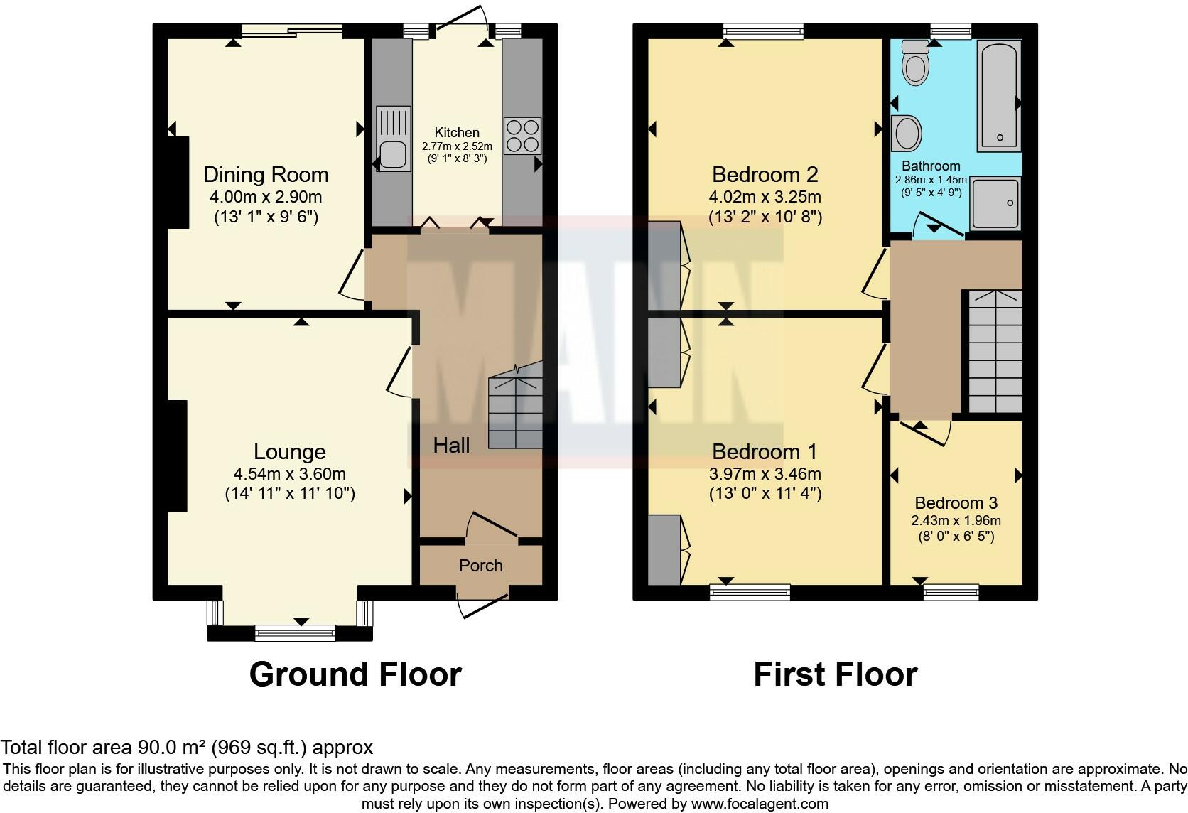 3 bed End of Terrace