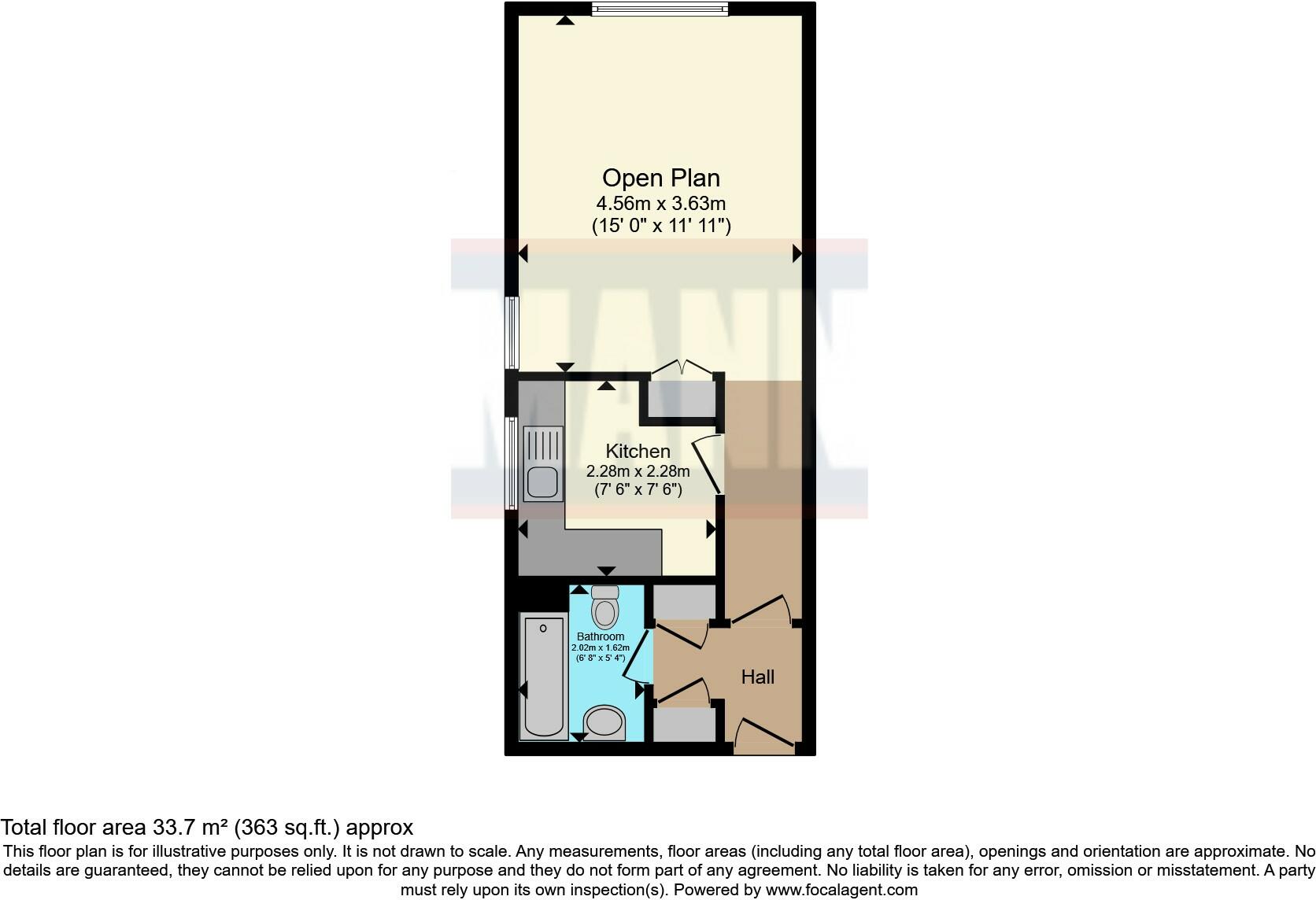 1 bed Studio