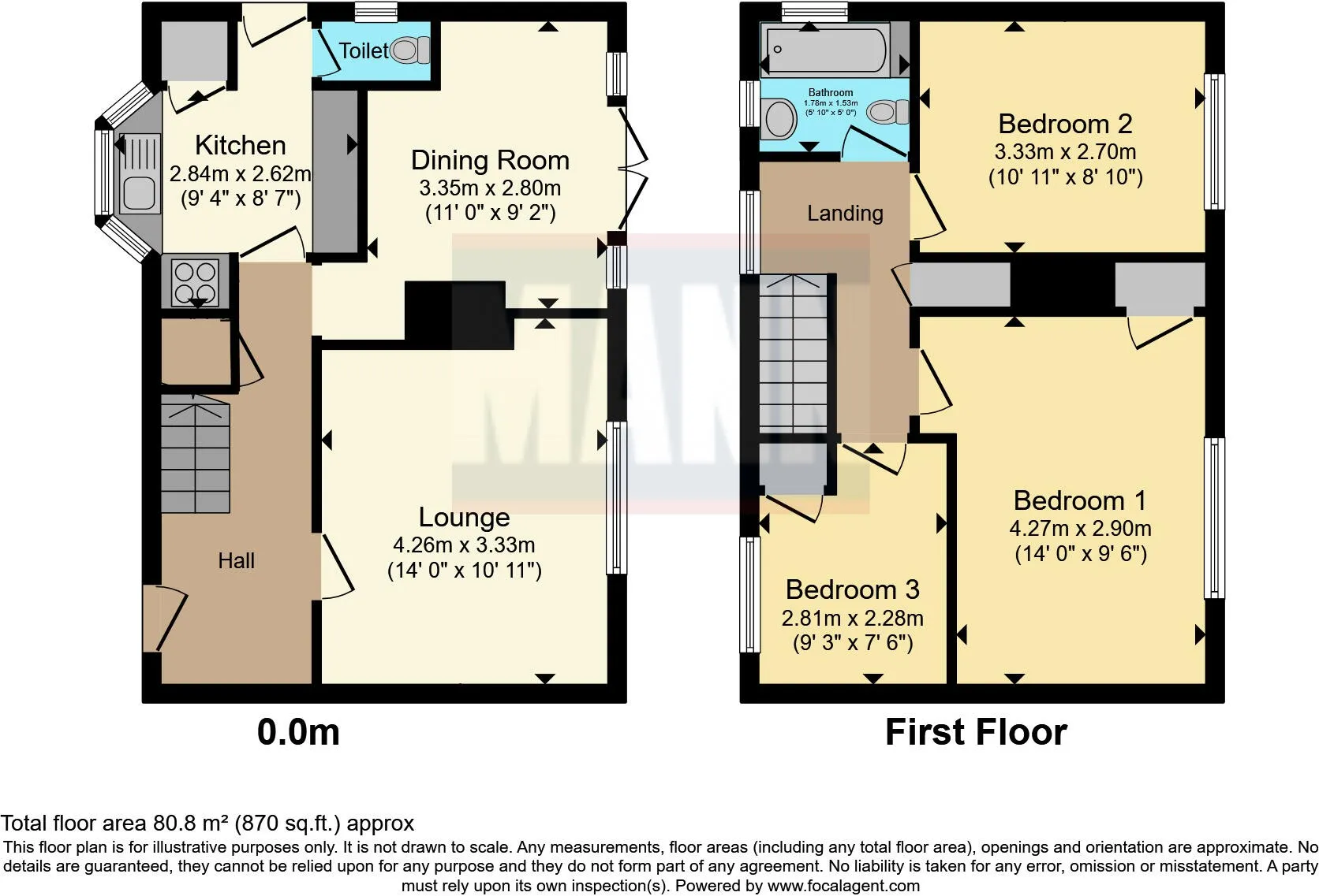 3 bed House
