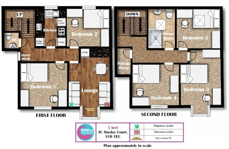 3A B C & D Ainsley Court, Ainsley Road, Crookes, Sheffield, South Yorkshire, S10 1EU