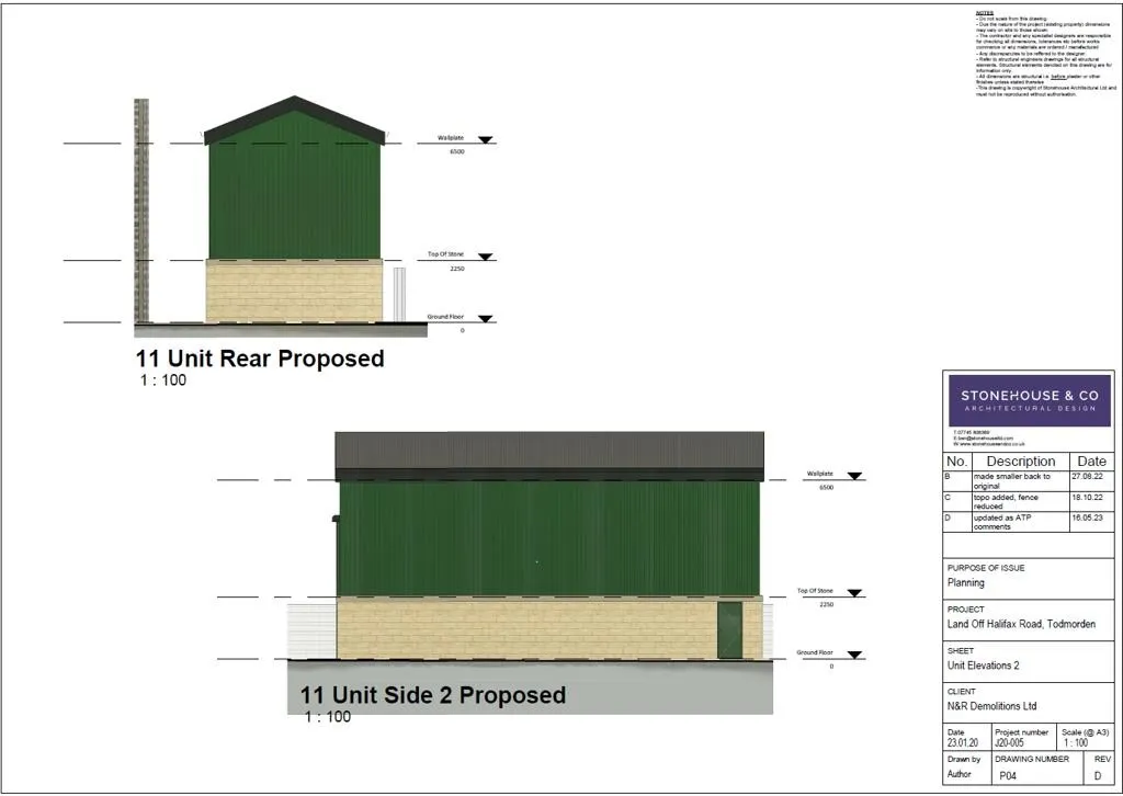 Yard Opposite Wood Mill, Halifax Road, Todmorden, West Yorkshire, OL14 6EE