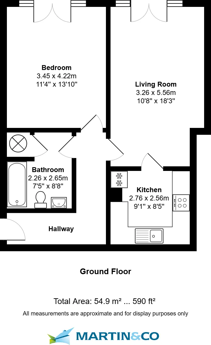 1 bed Apartment