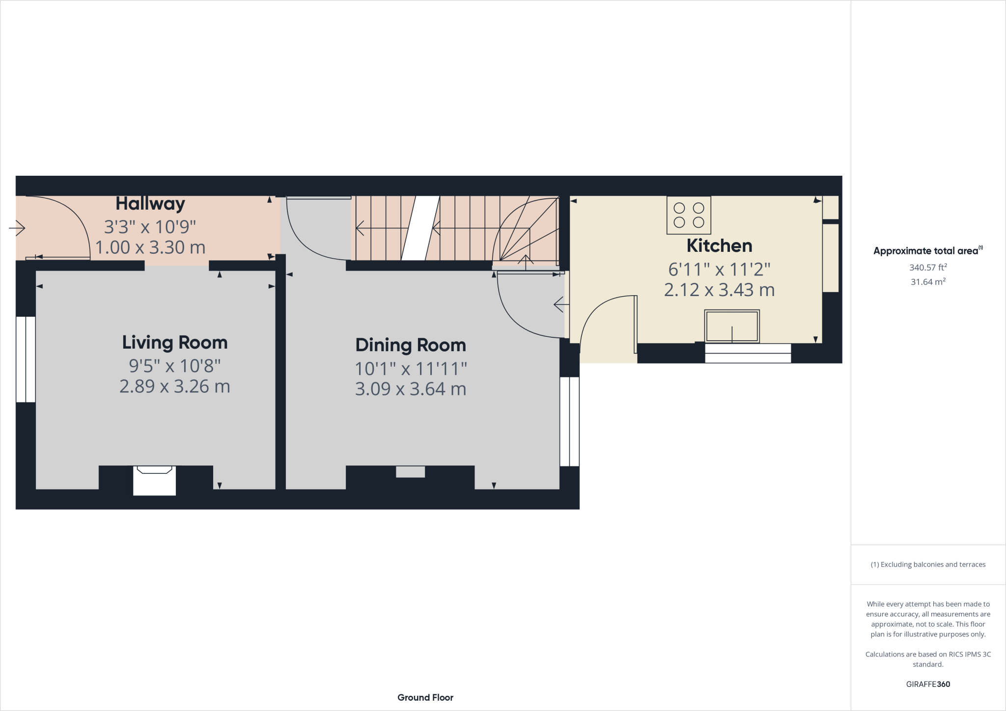 2 bed End of Terrace