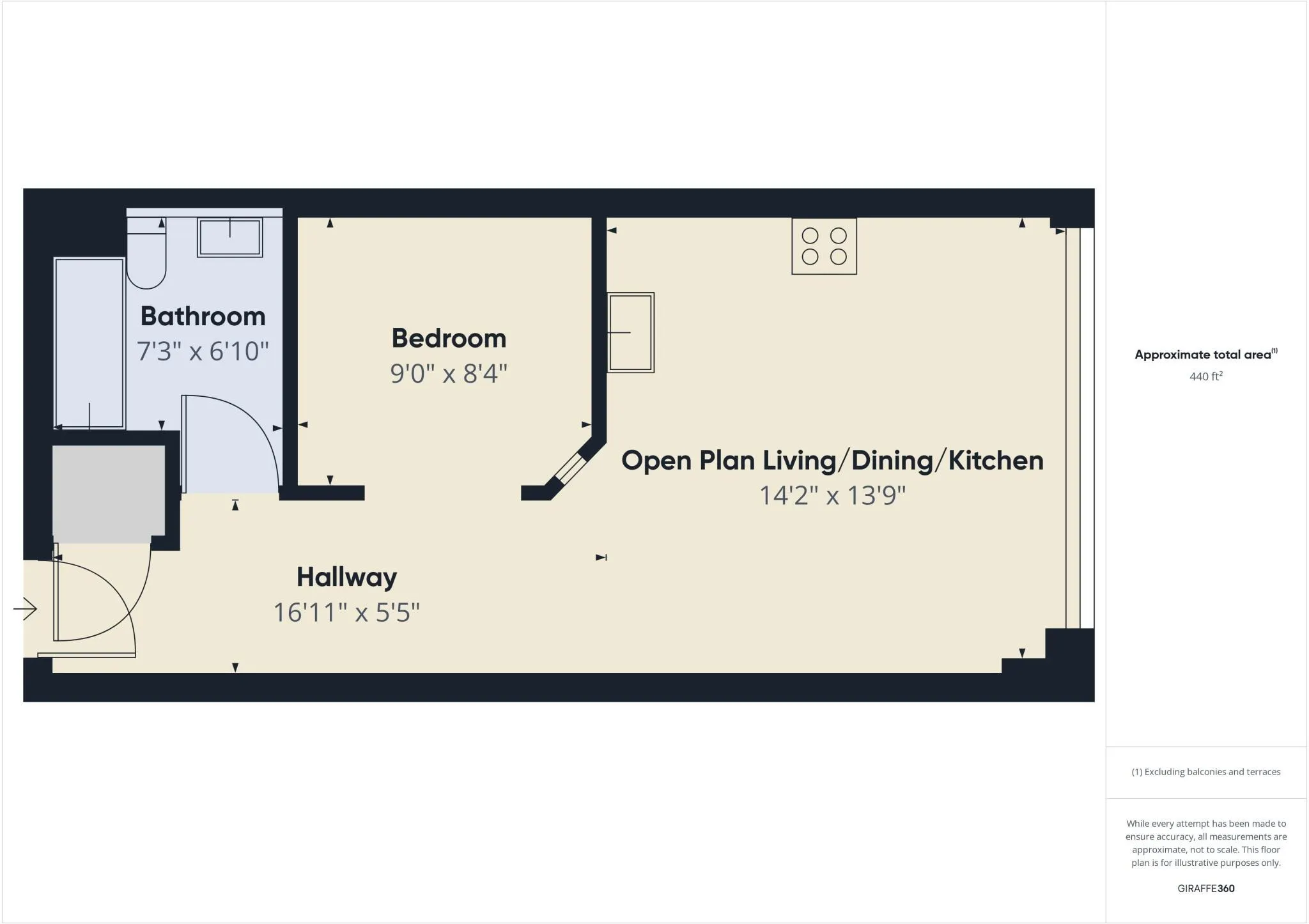 1 bed Apartment