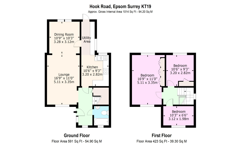 Hook Road, Epsom, Surrey, KT19 8QU