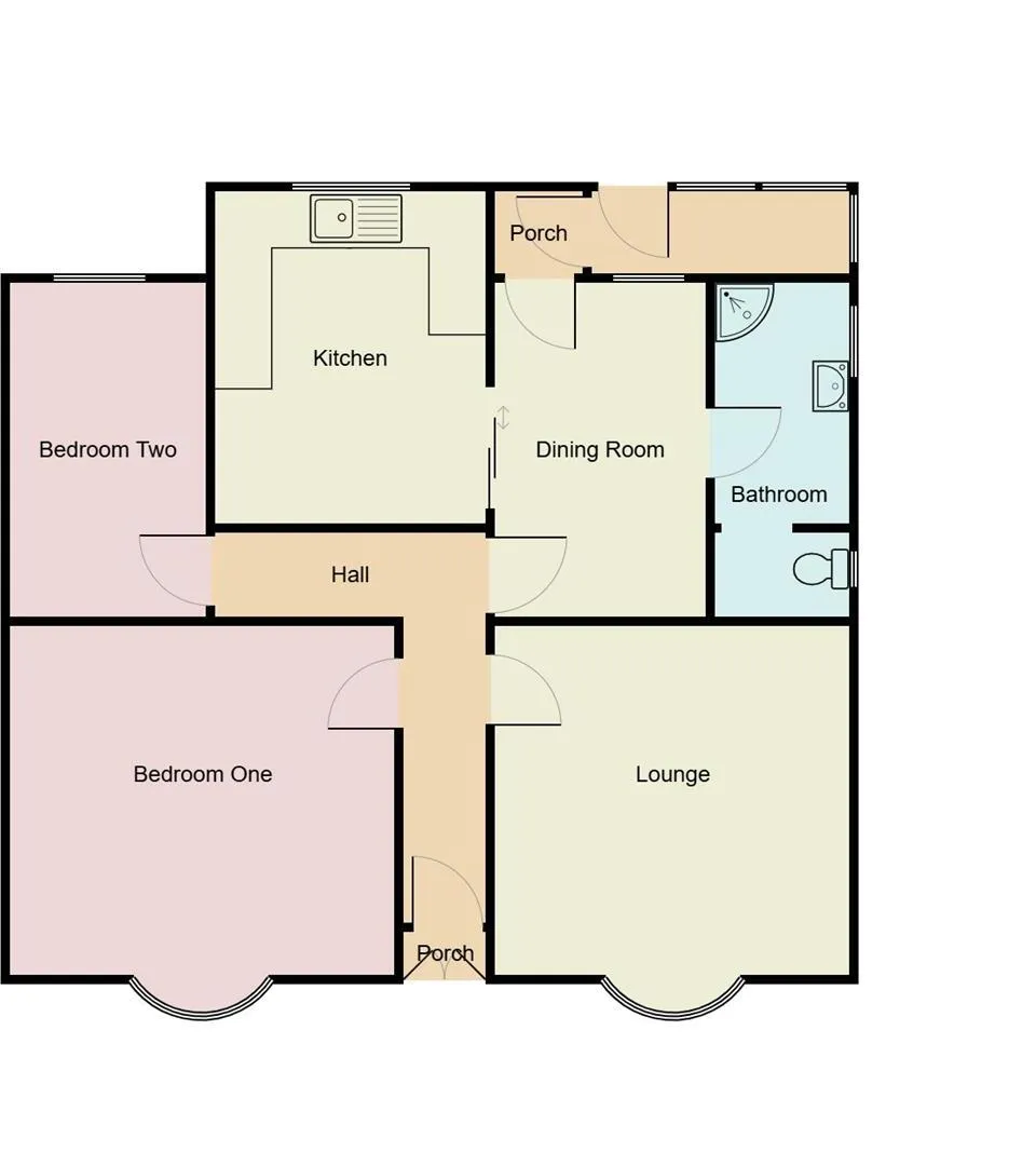 2 bed Detached Bungalow