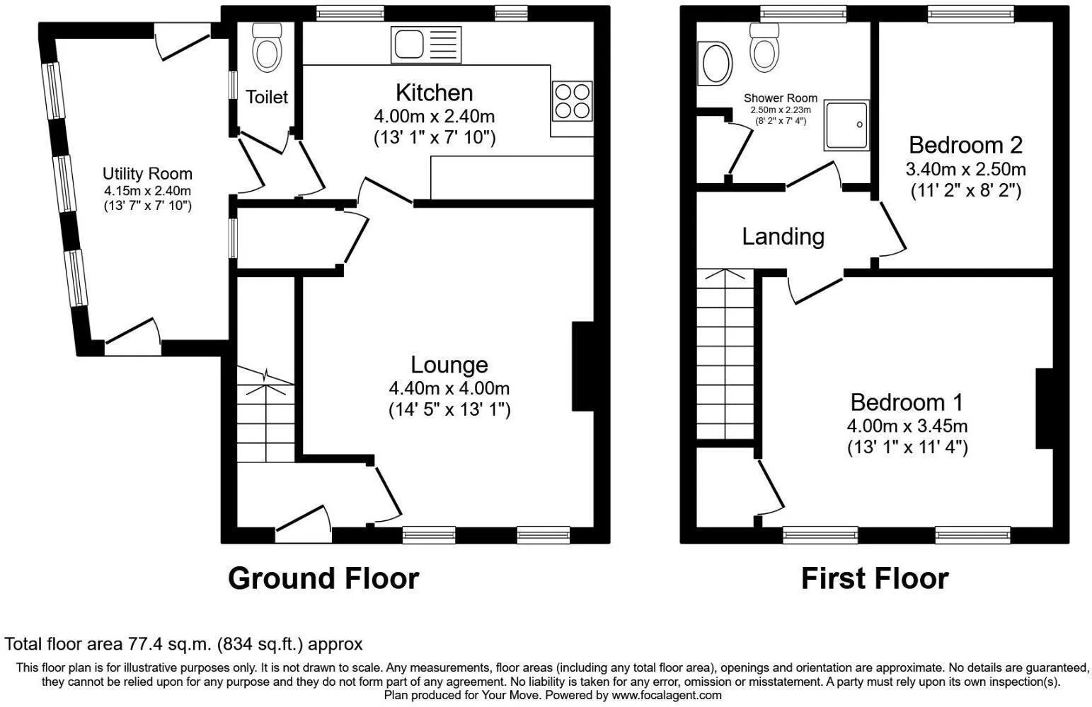 2 bed Semi-Detached