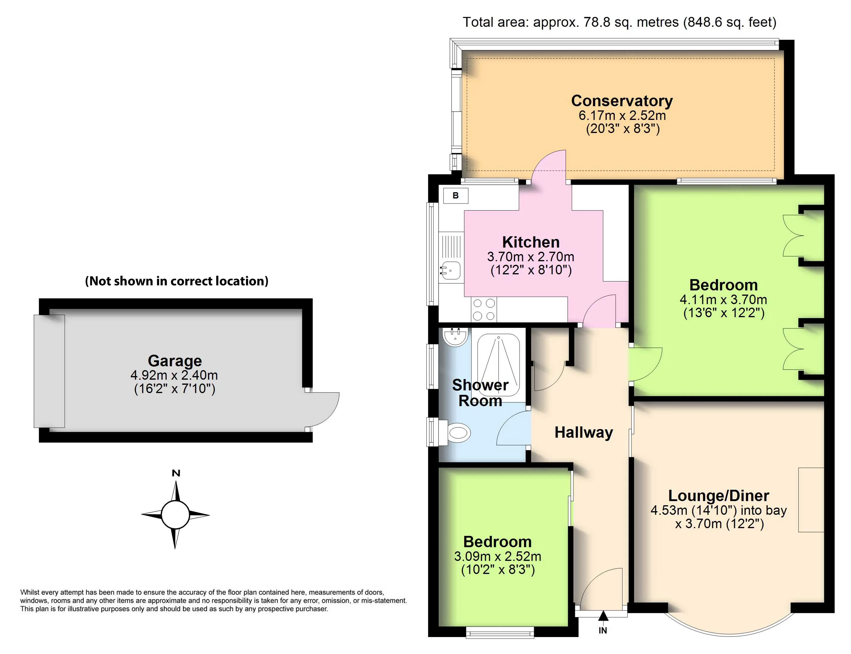 2 bed Semi-Detached Bungalow