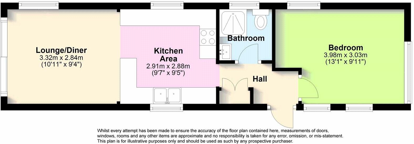 1 bed Park Home