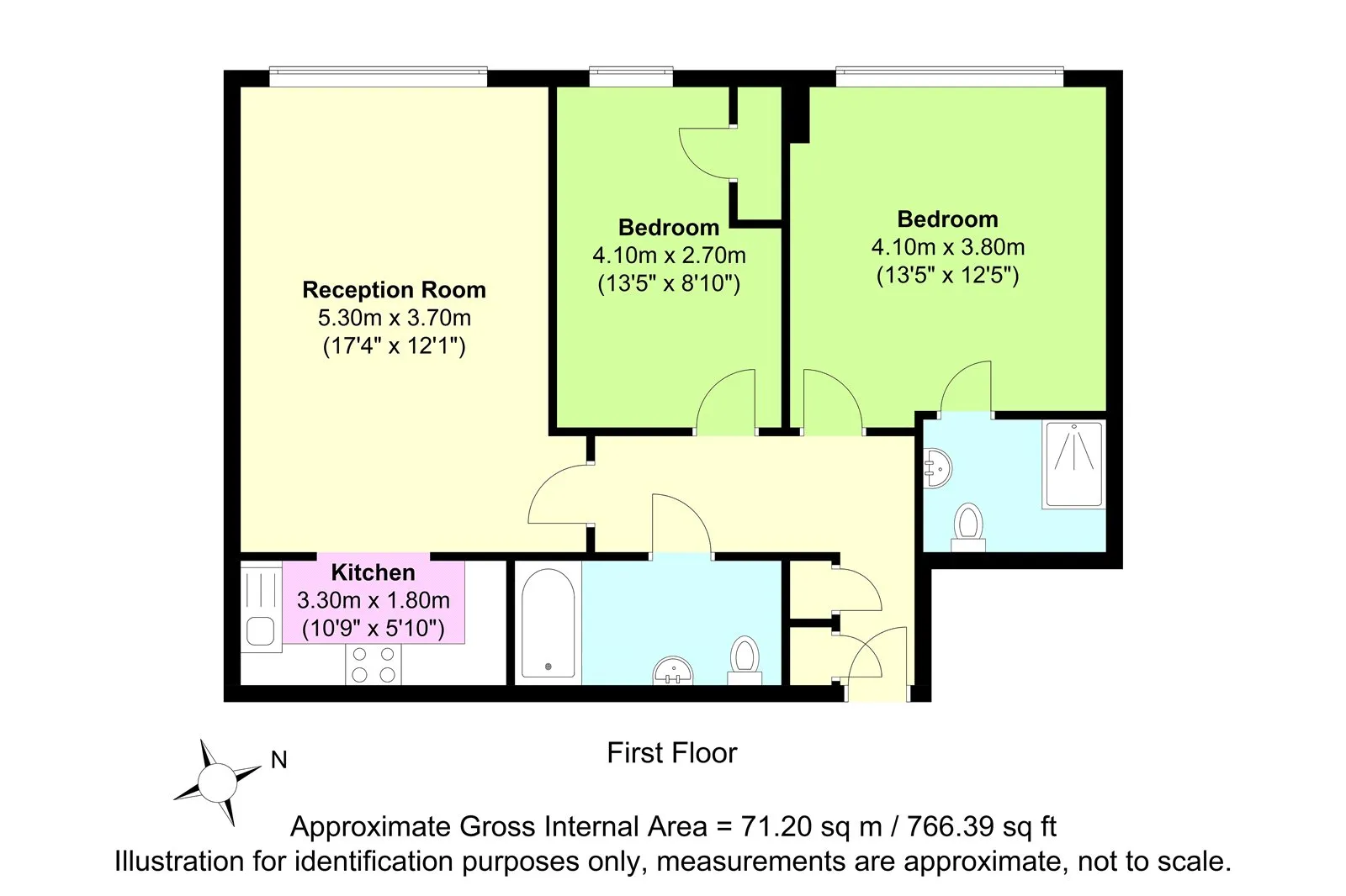 2 bed Block of Apartments