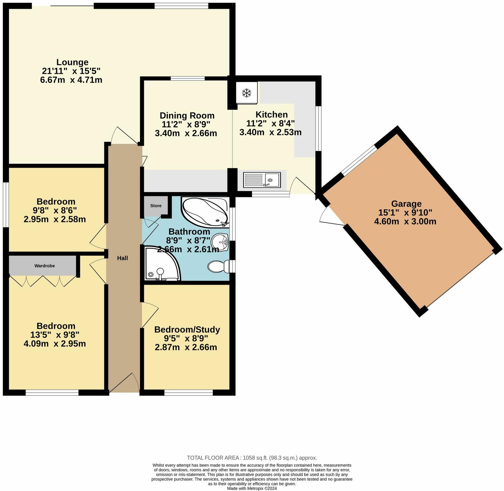 3 bed Detached Bungalow