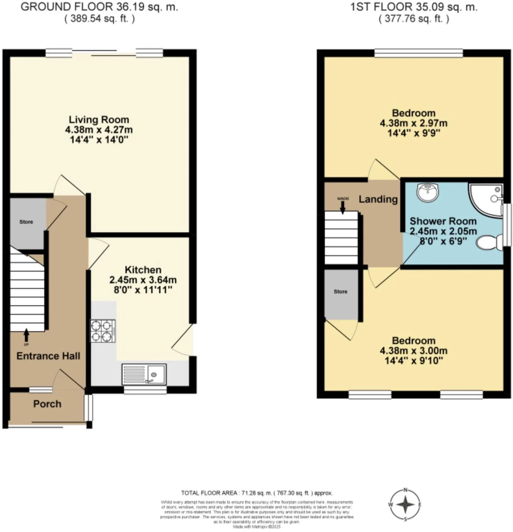 2 bed Semi-Detached
