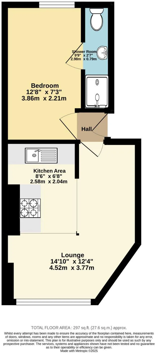1 bed Ground Flat