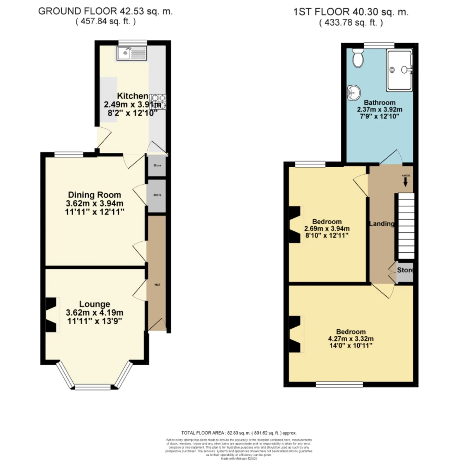 2 bed Semi-Detached