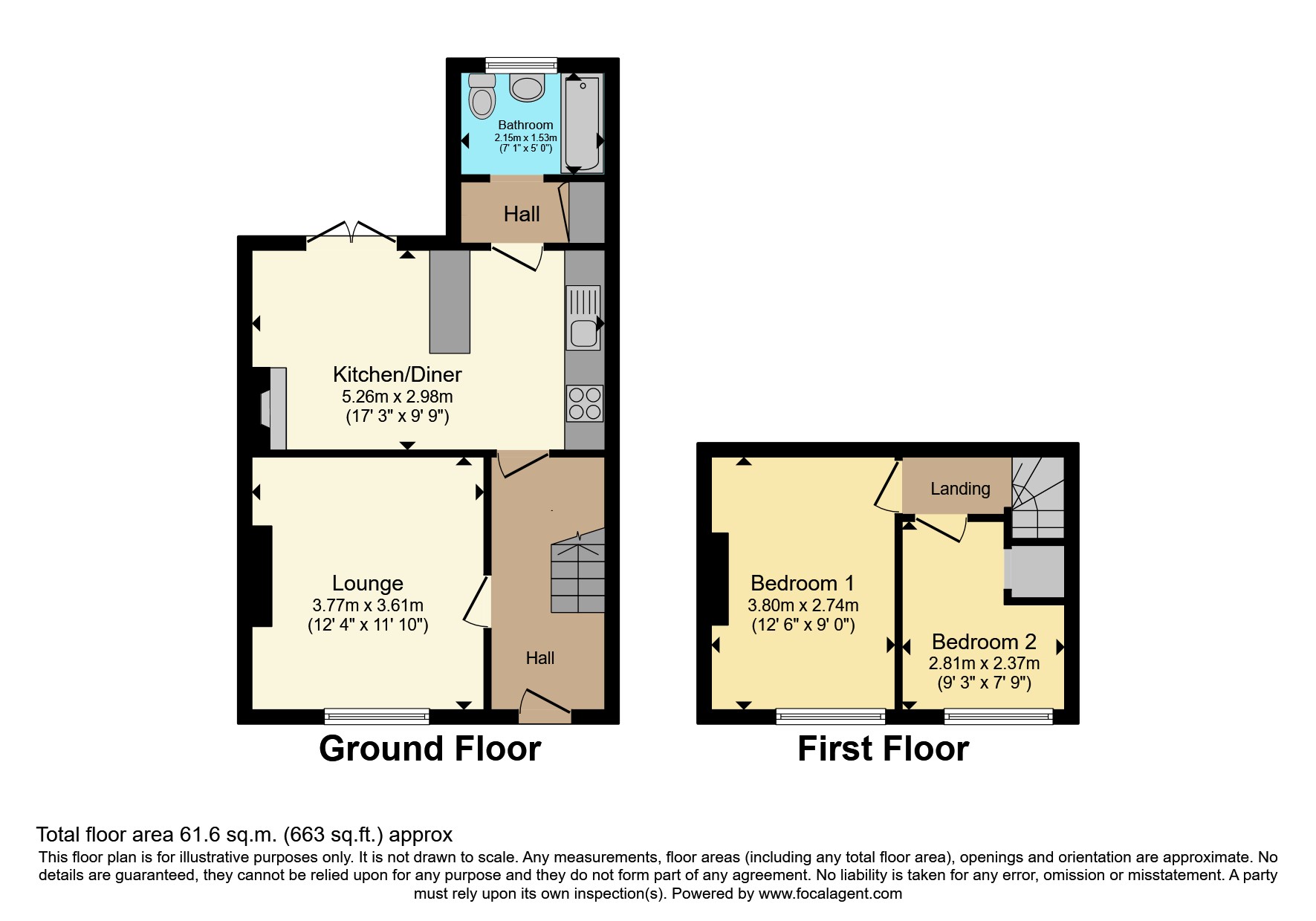 2 bed Semi-Detached