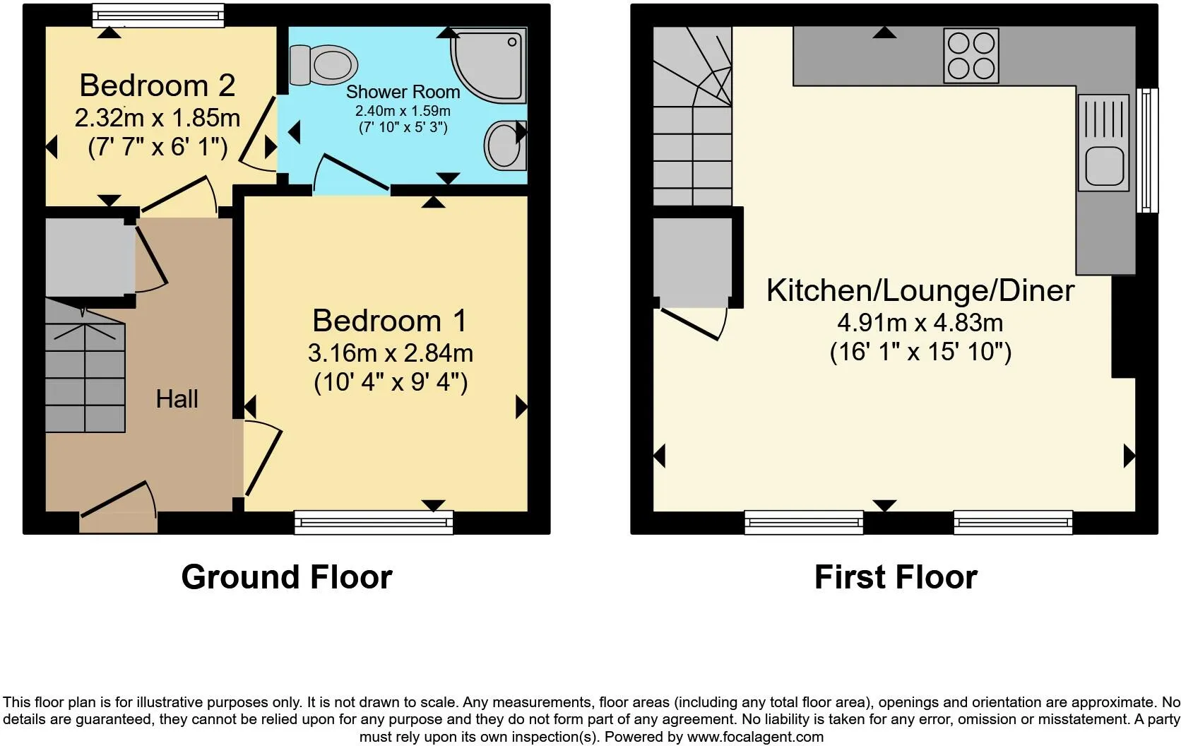2 bed Character Property