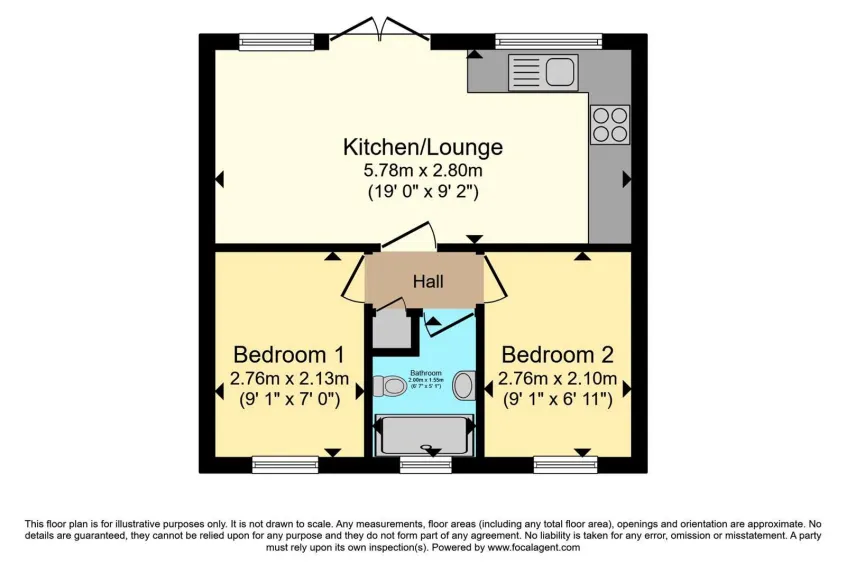 2 bed Terraced Bungalow