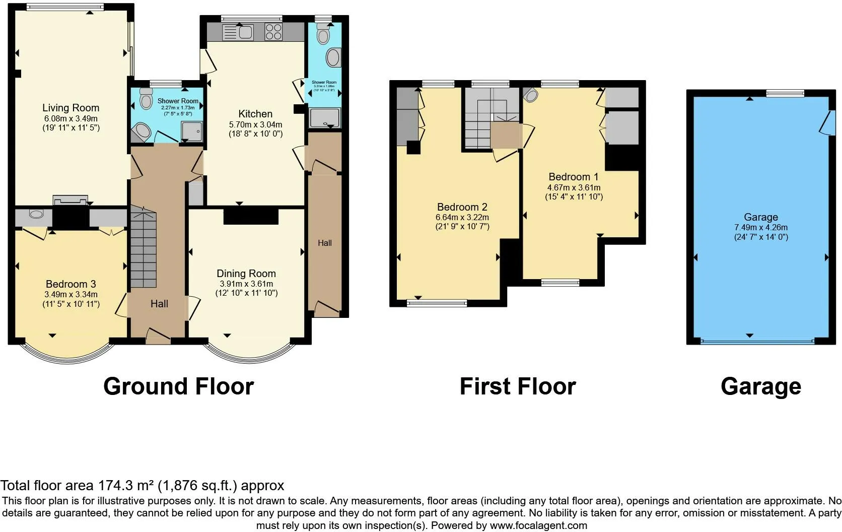3 bed Chalet