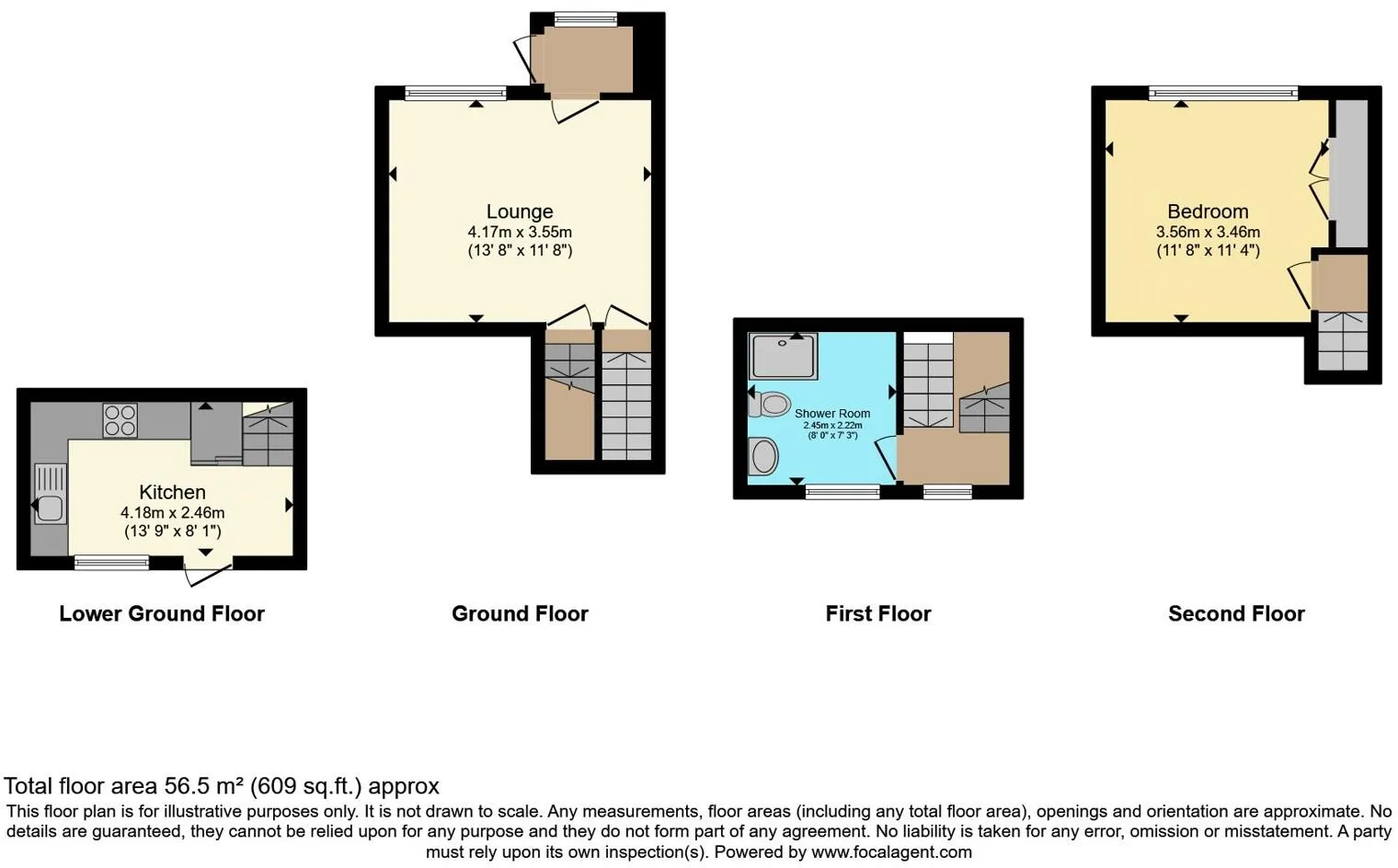 1 bed Semi-Detached