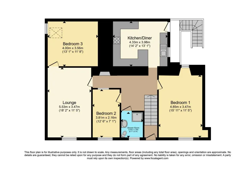 3 bed Apartment