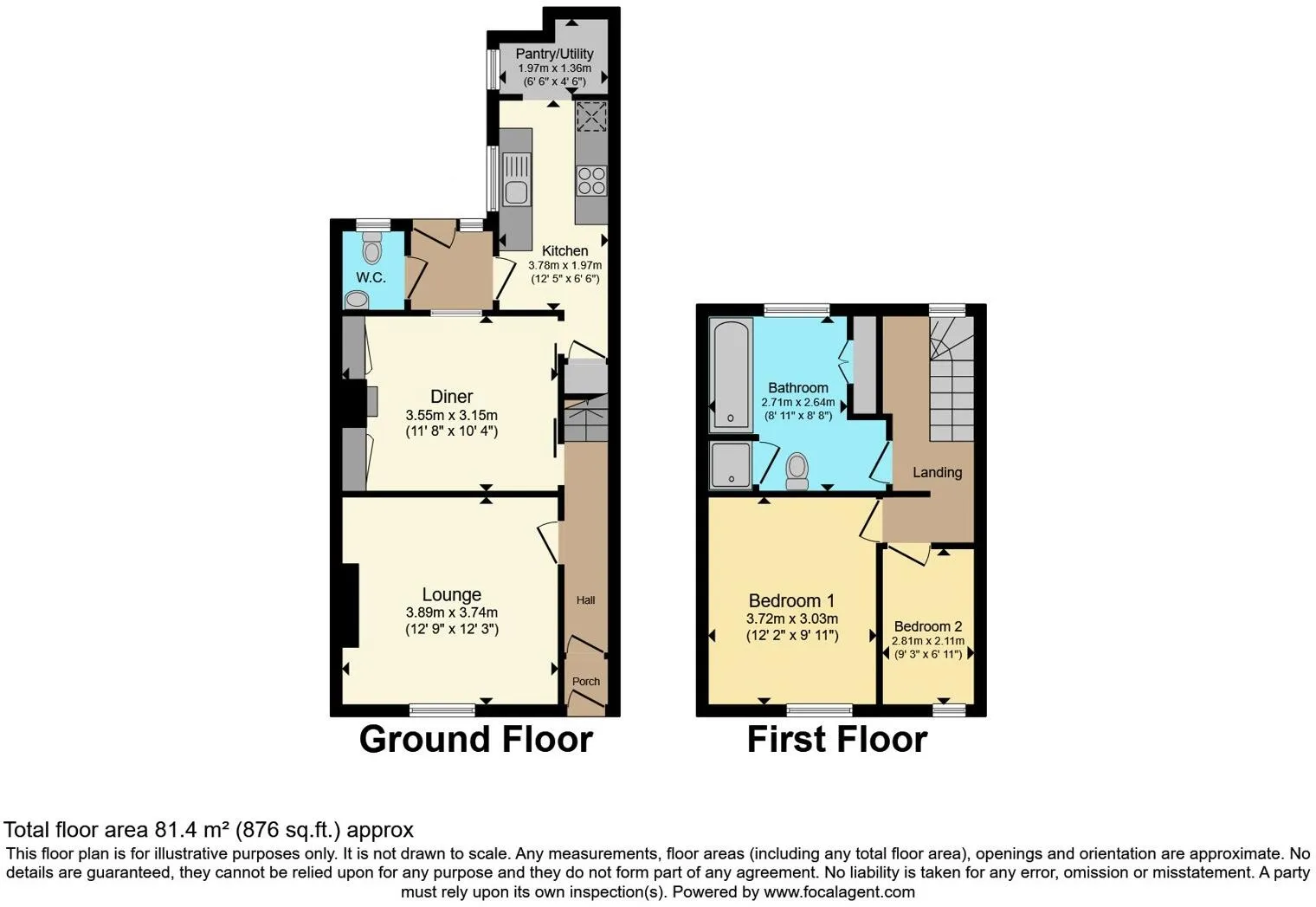 2 bed Character Property