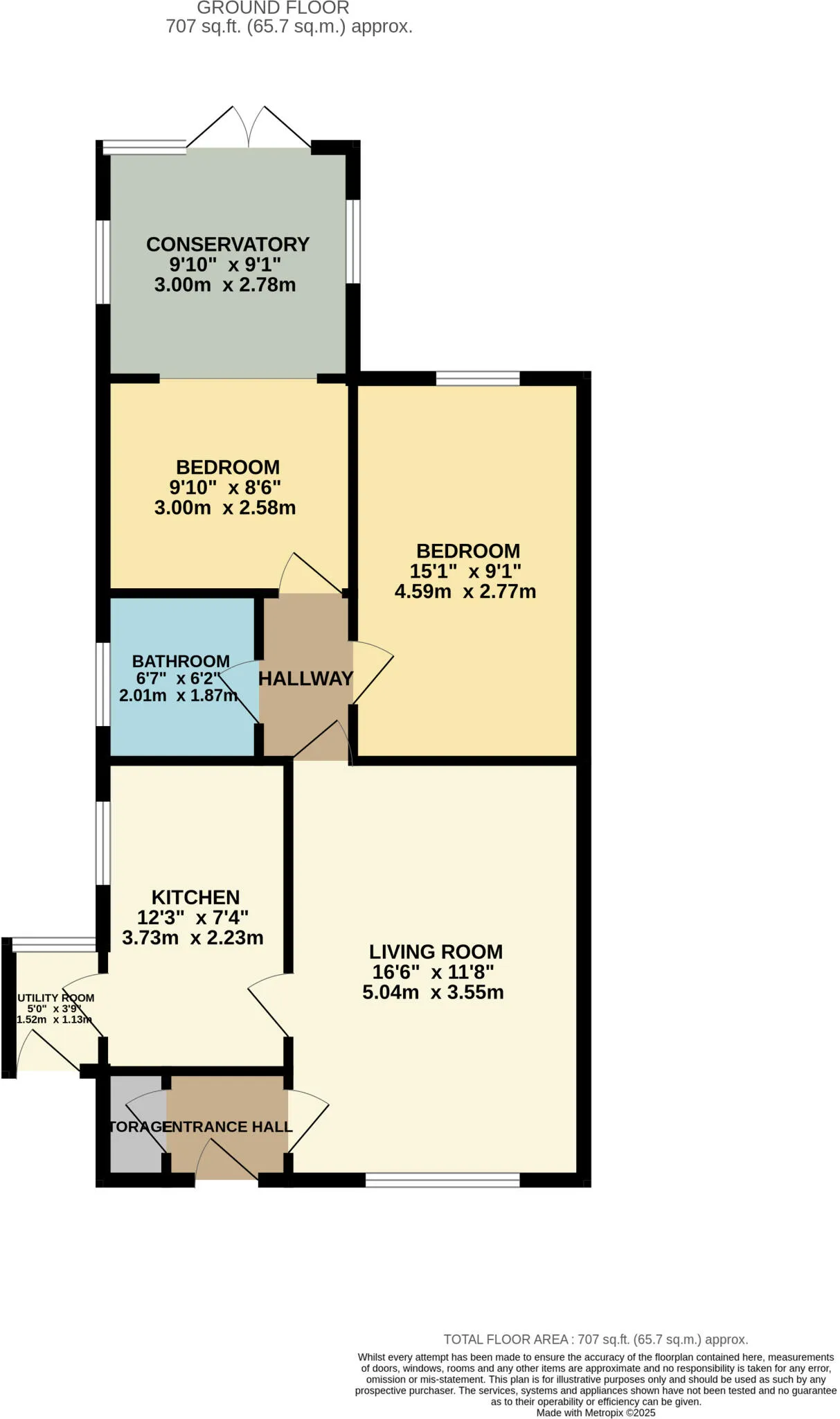 2 bed Semi-Detached Bungalow