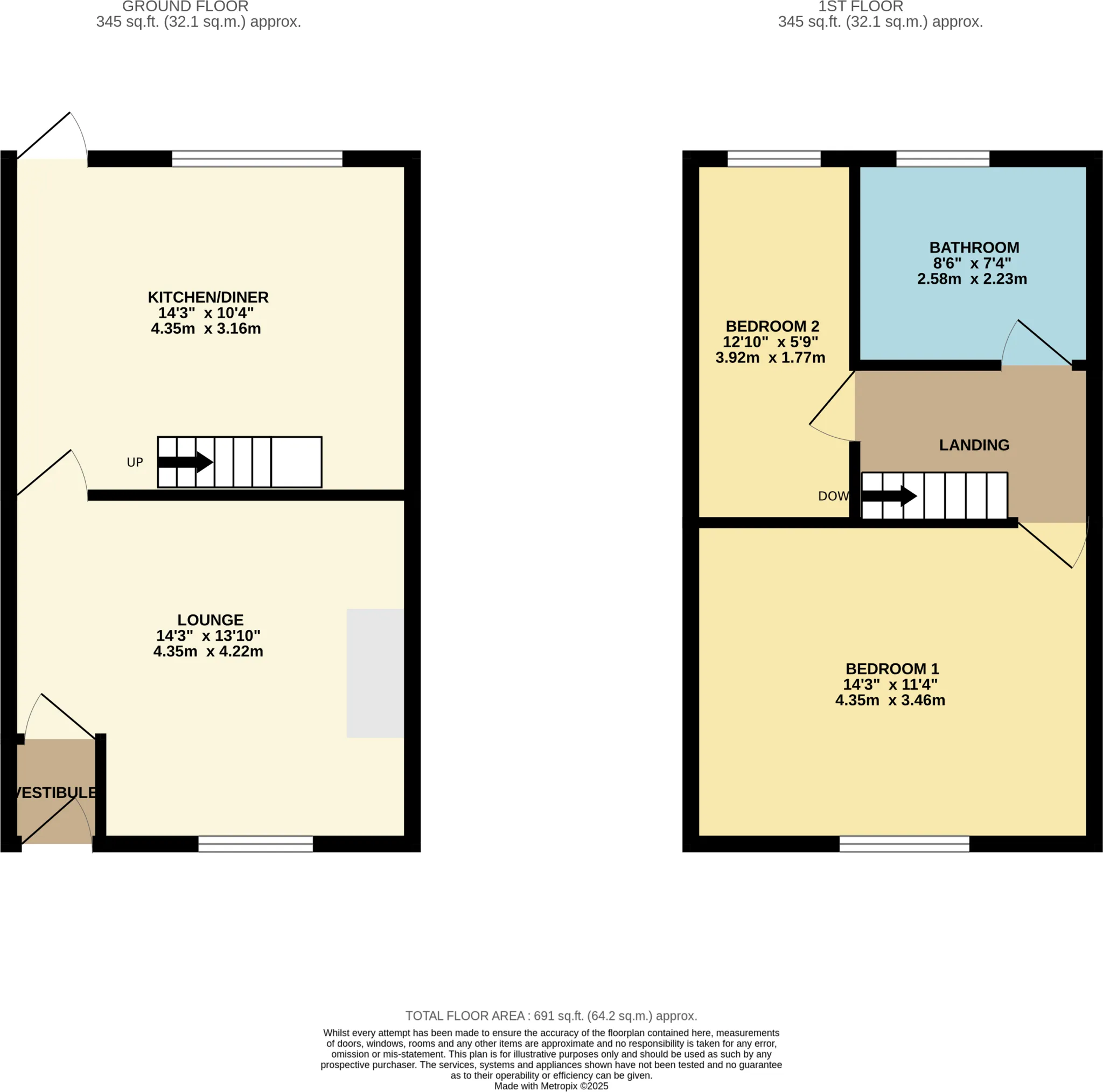 2 bed Terraced