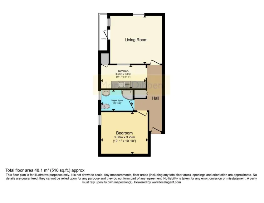 1 bed Apartment