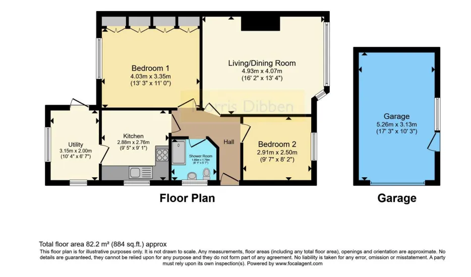 2 bed Semi-Detached Bungalow