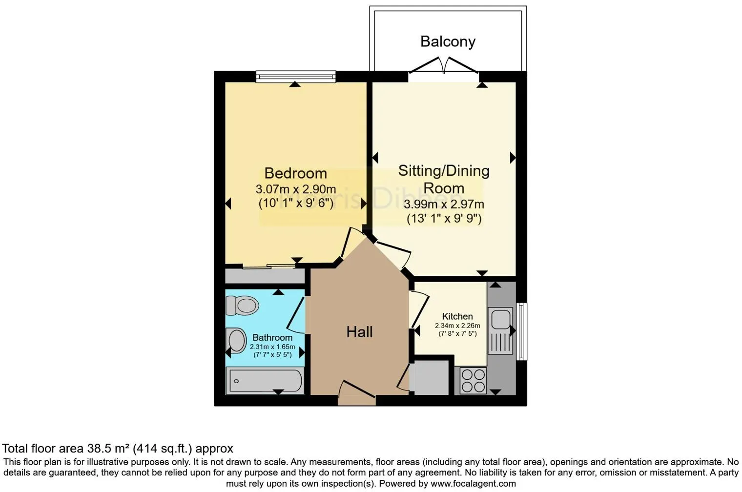 1 bed Apartment