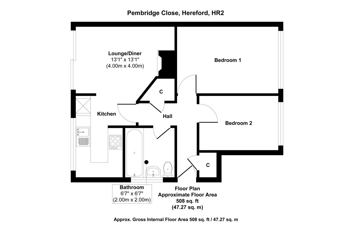9 Pembridge Close, Hereford, Herefordshire, HR2 7AD