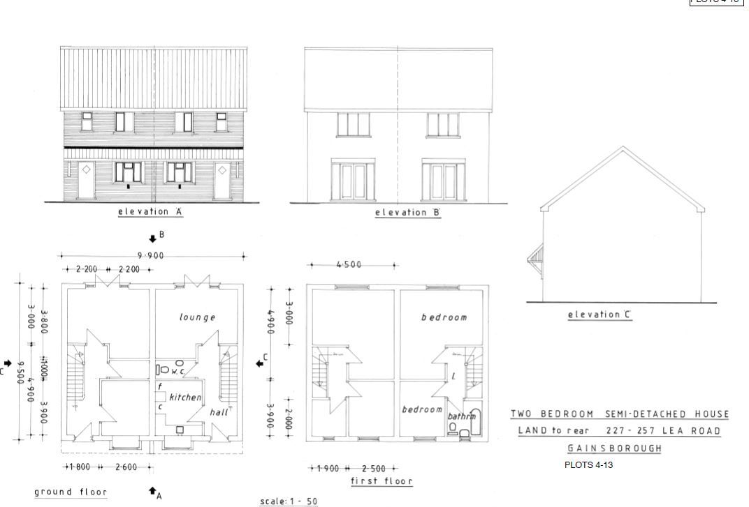 Land to the rear of 227-257 Lea Road, Gainsborough, Lincolnshire, DN21 1AF