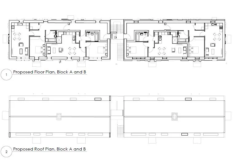 Roof Space Development at 99 - 113 Willow Tree Lane, Hayes, Middlesex, UB4 9BL
