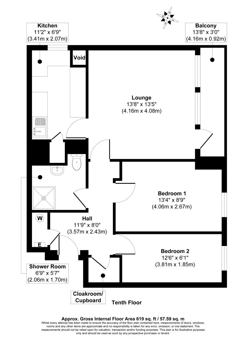 Flat 44 Peel House, Balfour, Tamworth, Staffordshire, B79 7BQ