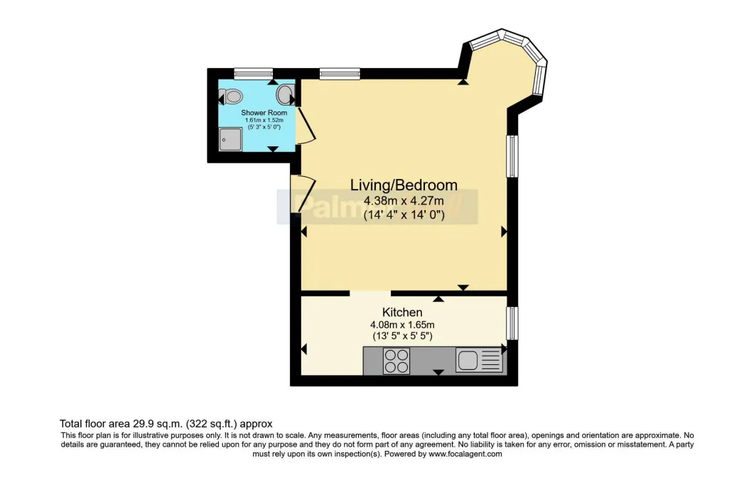 1 bed Studio