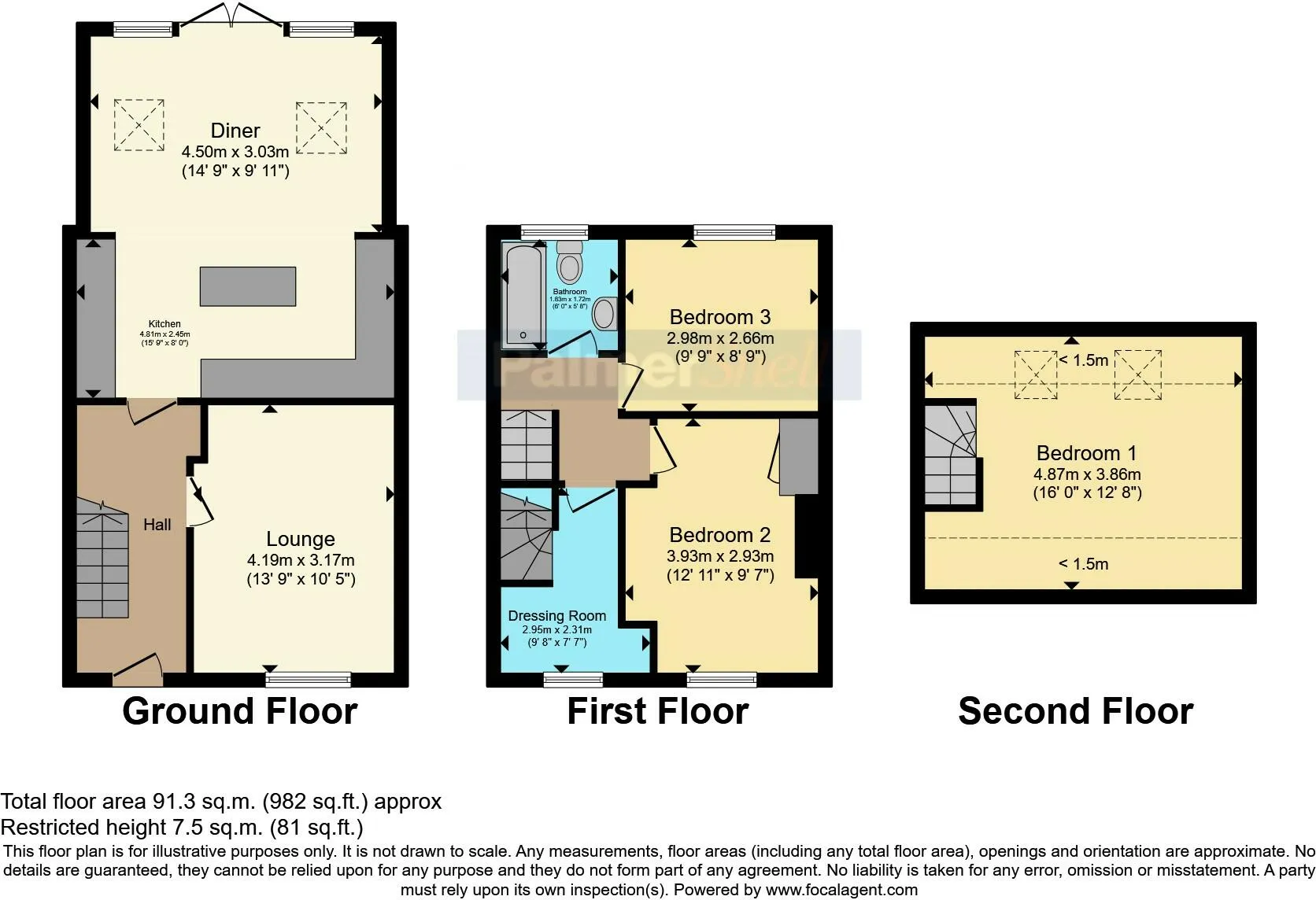 3 bed End of Terrace