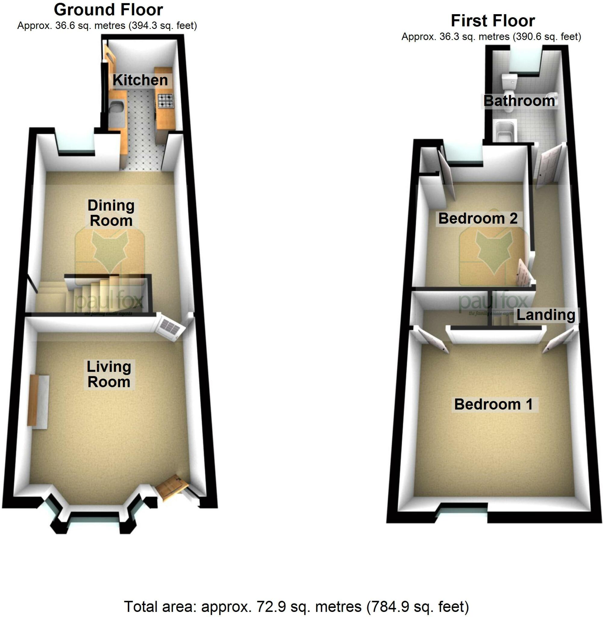 2 bed Terraced