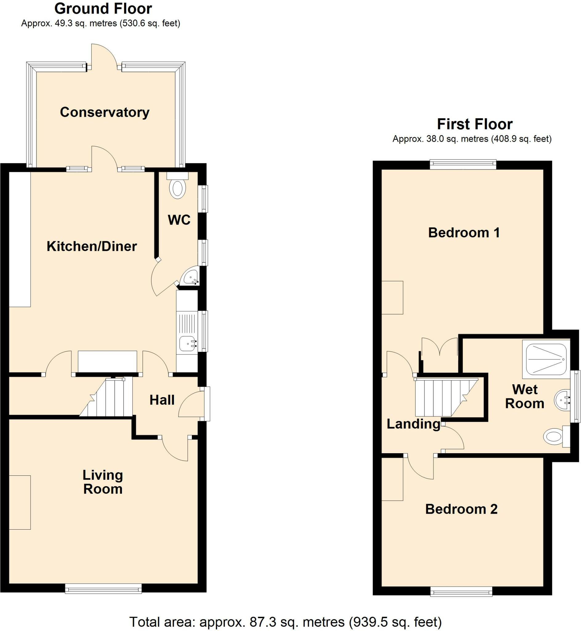2 bed Semi-Detached