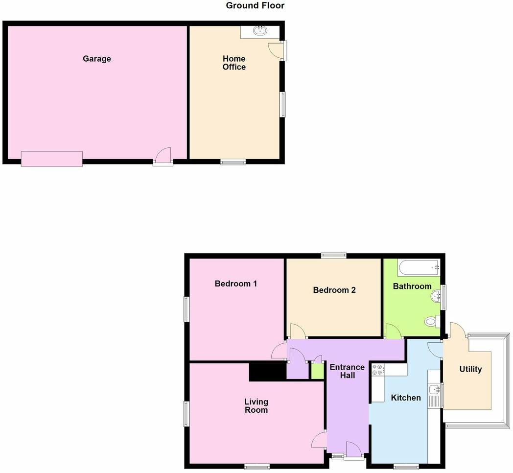 2 bed Detached Bungalow
