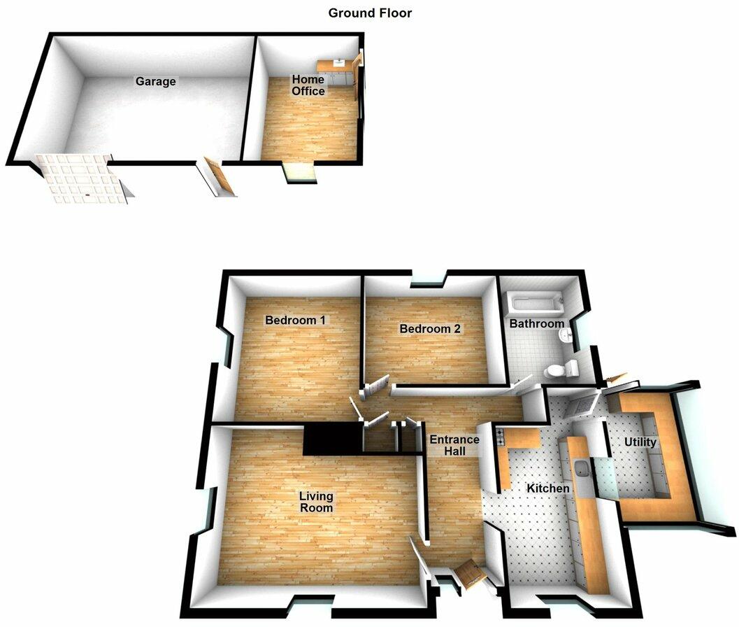 2 bed Detached Bungalow
