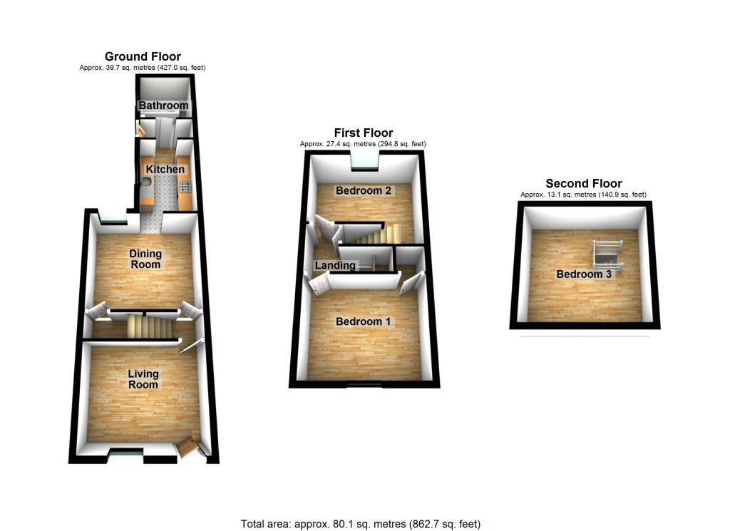 3 bed Terraced
