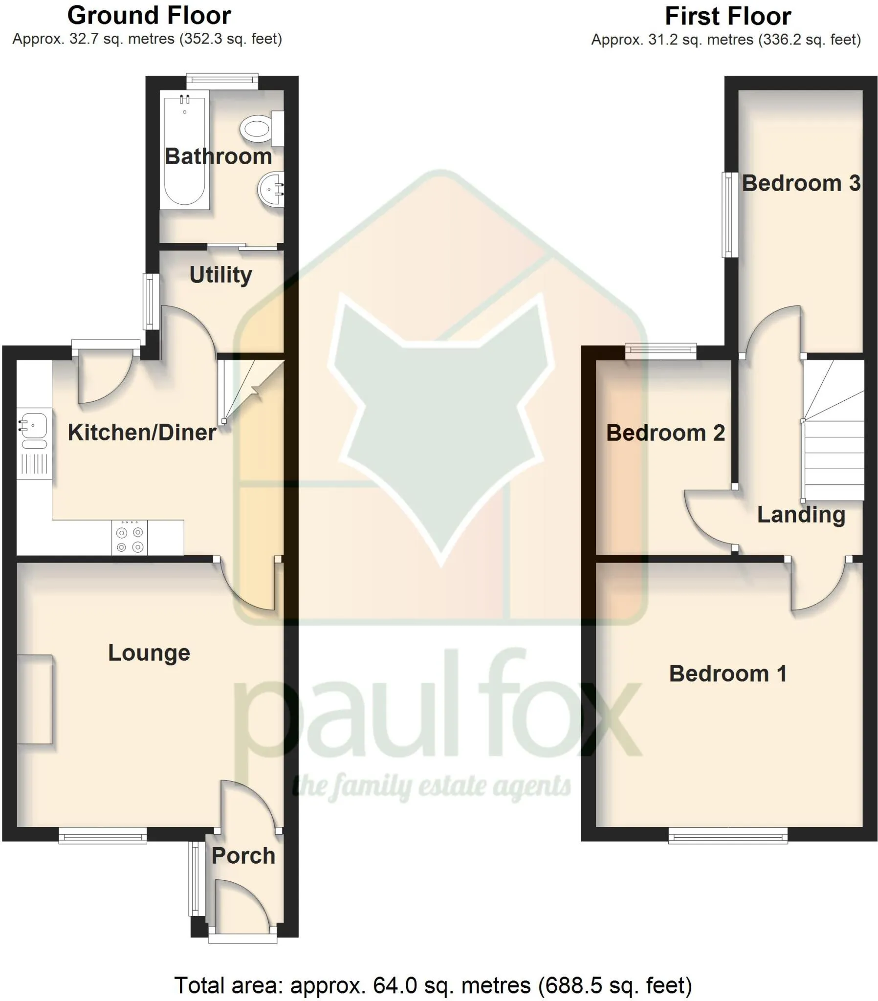 3 bed Terraced